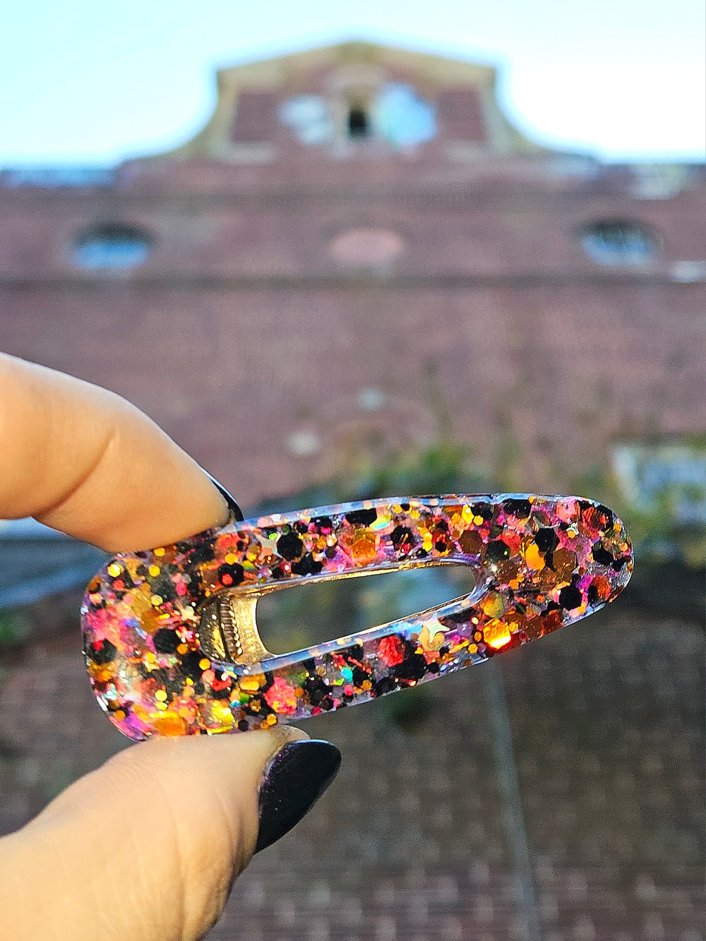 Image of Halloween Confetti Barrette