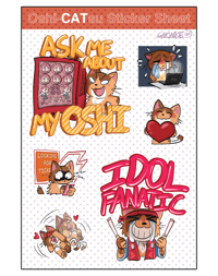 Oshi-Catsu Sticker Sheet