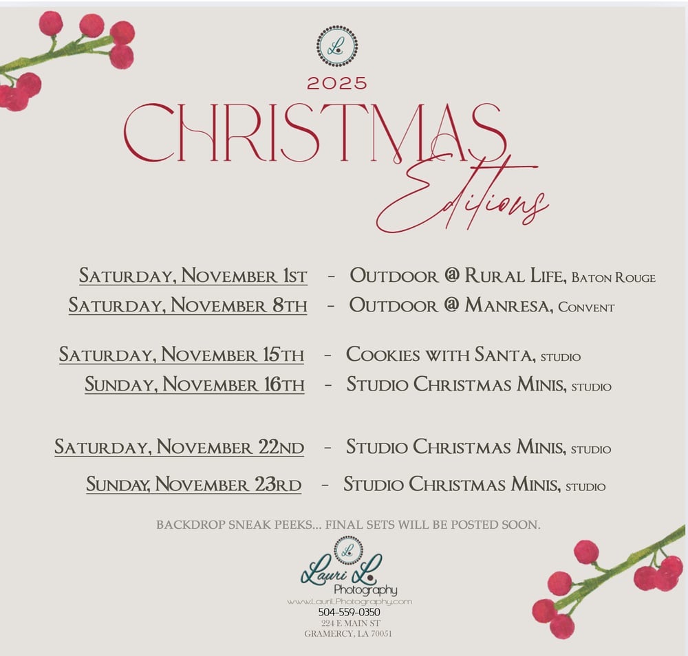 Image of 11/22/25 - STUDIO CHRISTMAS MINI