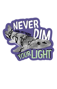 SHINE BRIGHT glow sticker
