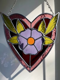 Image 4 of purple flower heart