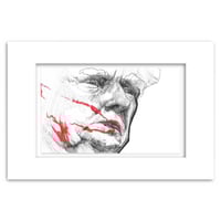 Image 2 of Donald Trump Ear Shot | 4x6 | Original Ink Drawing