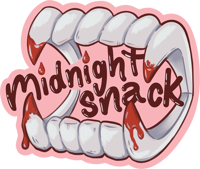 Image 3 of Midnight Snack, Vampire Toy Teeth - Vinyl Sticker
