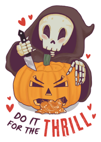 Image 4 of Grim Reaper, "Do it for the Thrill" Vinyl Sticker