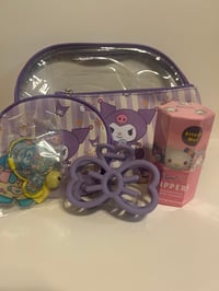 Image 2 of PURPLE MAKEUP BAG SET