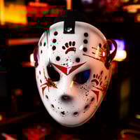 Image 5 of Friday the Purrteenth Handmade & Hand-Painted Mask (Limited run of 30) (PRE-ORDER)