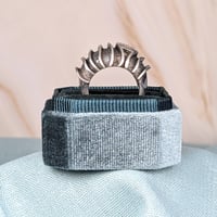 Image 4 of Waves of one sea Bahá'i Ringstone sterling silver ring