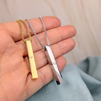 Image 1 of Modesty Baha'i necklace - stainless steel