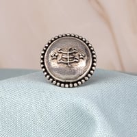 Image 1 of The Dome Bahá'í sterling silver Ringstone symbol ring