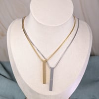 Image 3 of Modesty Baha'i necklace - stainless steel