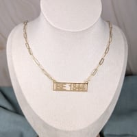 Image 2 of BE 1844 (Bahá'í Era) Bahá'í Necklace - Stainless Steel