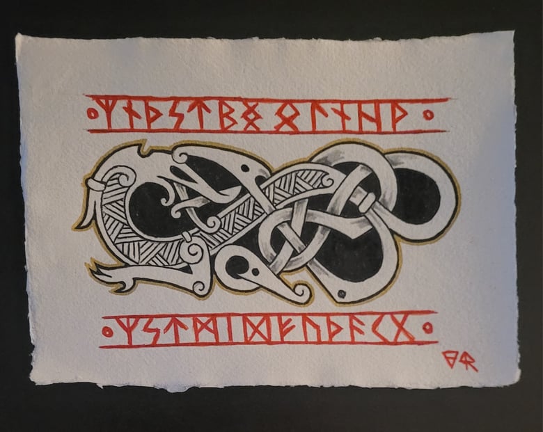 Image of Urnes VI original artwork 