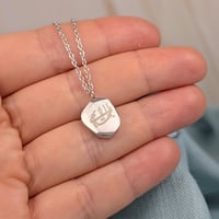 Image 3 of Reality Asymmetric Baha'i necklace stainless steel