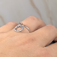 Image 2 of Star Charm Bahá'í stackable 9 pointed star Ring