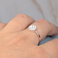 Image 3 of Arise Ringstone symbol signet Sterling Silver Bahá'í ring