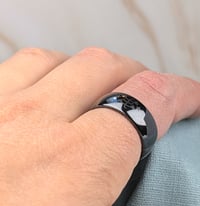 Image 4 of Joy and Love ceramic Baha'i Ringstone symbol band ring