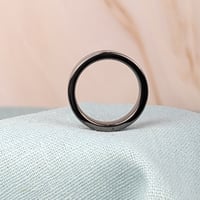 Image 2 of Unity and Love Baha'i Ringstone symbol black ceramic  band ring
