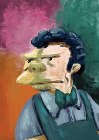 "Henri Moe-tisse" A5 Print