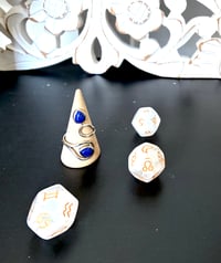 BAGUE ARGENT 925 LAPIS LAZULI  RÉGLABLE