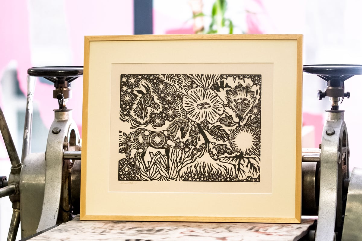 Image of The Pulsating Flowers Charged the World - 40x60 cm