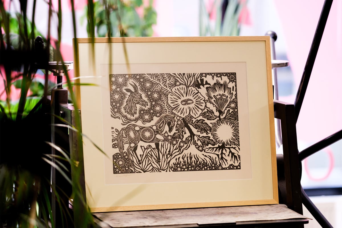 Image of The Pulsating Flowers Charged the World - 40x60 cm