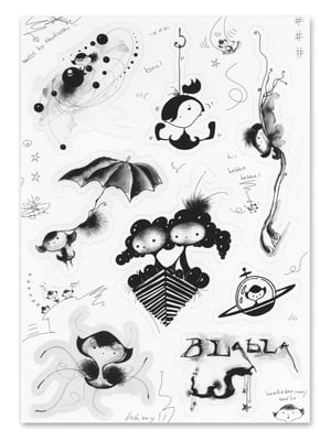 Image of AMéLIE BY HANDIEDAN <br>STICKER SHEET 2025 <br><small>AUGMENTED REALITY</small>