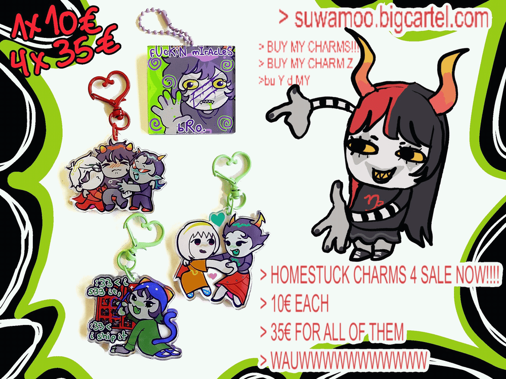 HOMESTUCK CHARMS!!!