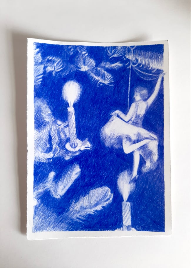 Dancing candles ~ Original drawing