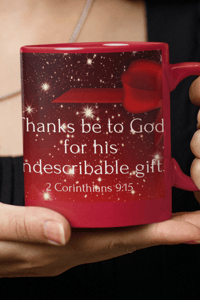 Image 2 of Mug “Thanks be to God for his Indescribable gift”