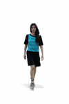  Vestido cocodrilos azul