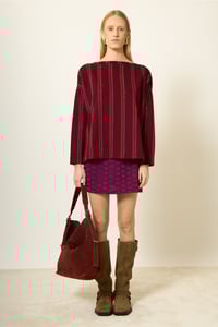 Image 1 of MAGLIA MONTANA RIGHE VINO