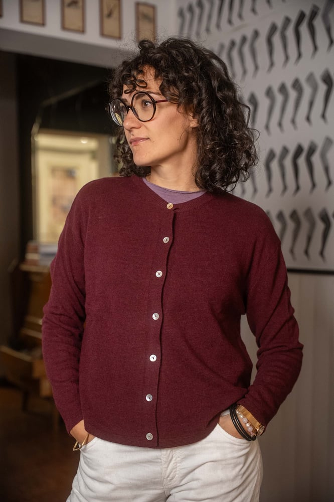 Image of Cardigan tinta unita