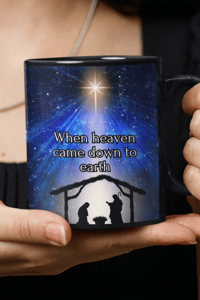 Image 2 of Christmas Mug ‘When Heaven Came Down to Earth