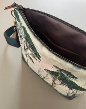 Image of Scots pines, large shoulder bag with crossbody strap 