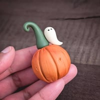 Image 2 of Pumpkin with ghost #2