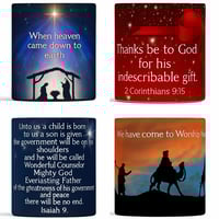 Image 1 of Set of 4 Christmas mugs  “The reason for the Season mugs”