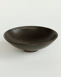 Image 1 of Shallow Footed Bowl-Black Matt