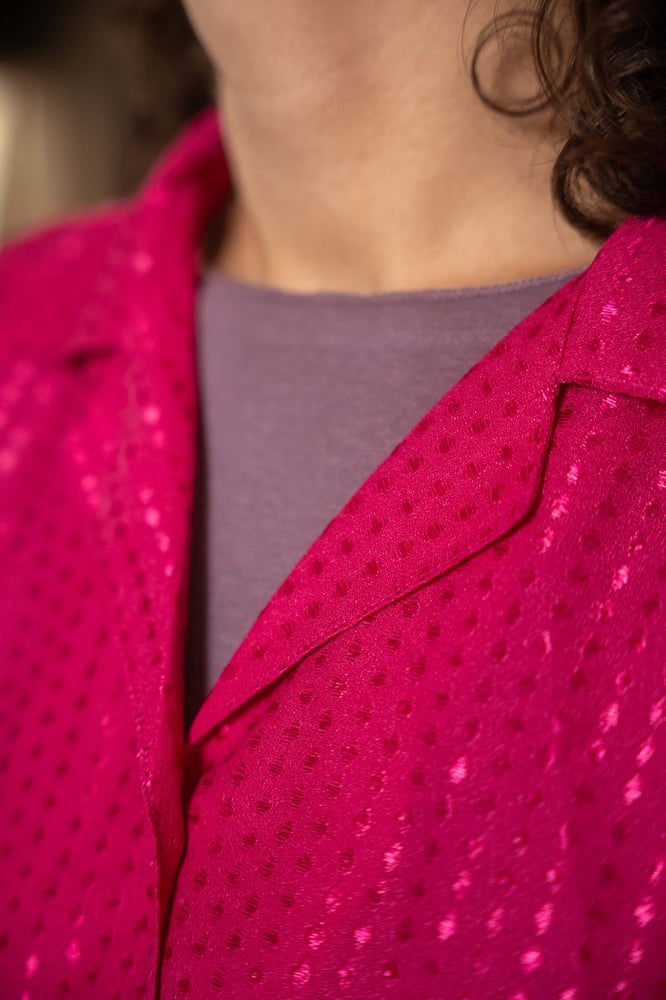 Image of Camicia fucsia pois
