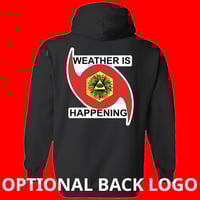 Image 2 of THE WEATHER IS HAPPENING ZIPPERED  COMFORT HOODIE