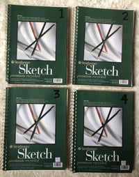 Image 1 of Group of Four Complete Study Sketchbooks