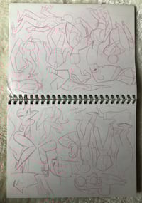 Image 4 of Group of Four Complete Study Sketchbooks