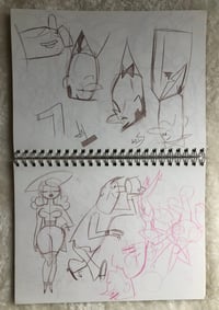 Image 2 of Group of Four Complete Study Sketchbooks
