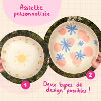 Image 1 of Assiette personnalisée