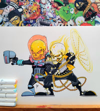 SIGNED ORIGINAL ART THE GHOST RIDER