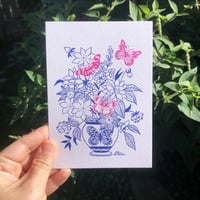 Image 1 of Carte Bouquet Papillons