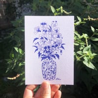 Image 1 of Carte Bouquet Pensées