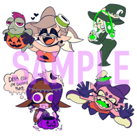 (PREORDER) Splatoween stickers FREE SHIPPING