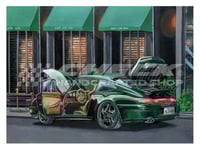 Image 2 of FREE US SHIPPING! 🔥 GOLDEN HOUR 💸 Porsche 911 ALD-993 - Giclée Art Print