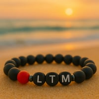 Image 1 of LTM Men's Matte Black Onyx Bracelet