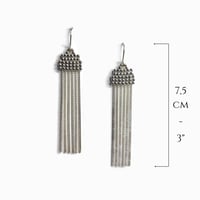 Image 6 of Boucles d'oreilles pendantes franges "Amy"
